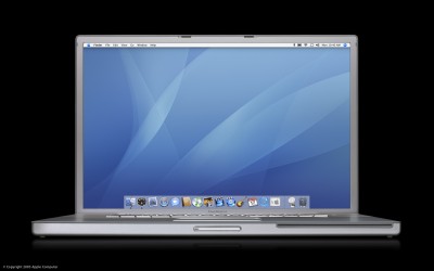 17 inch Powerbook head-on shot